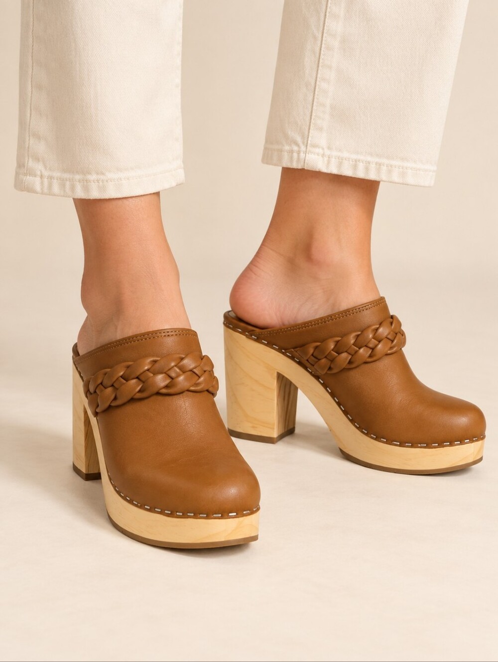Dolce Vita Women's Brown Braided Clogs | Size 8 - NWT